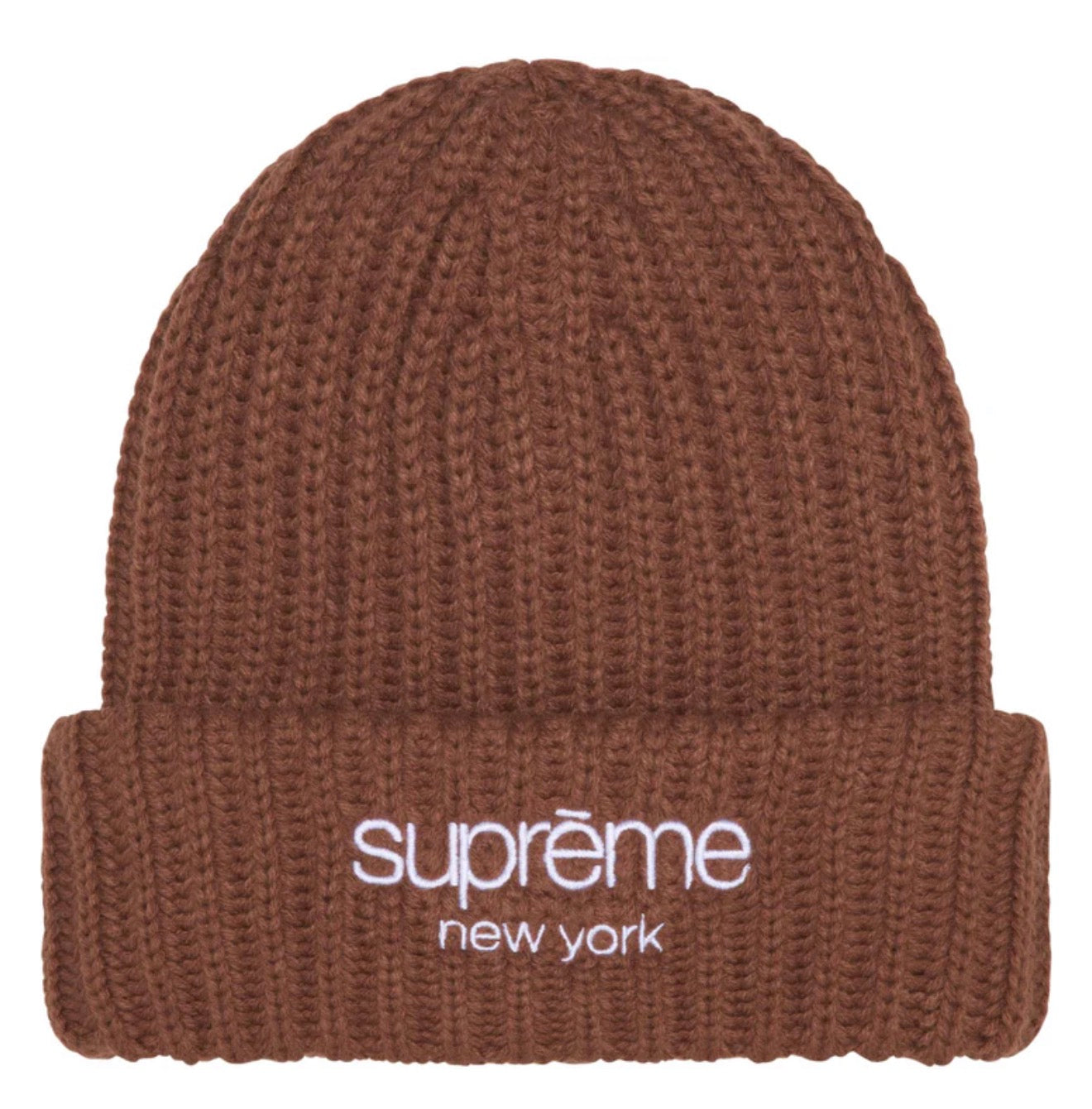 Chunky Rib Classic Logo Beanie