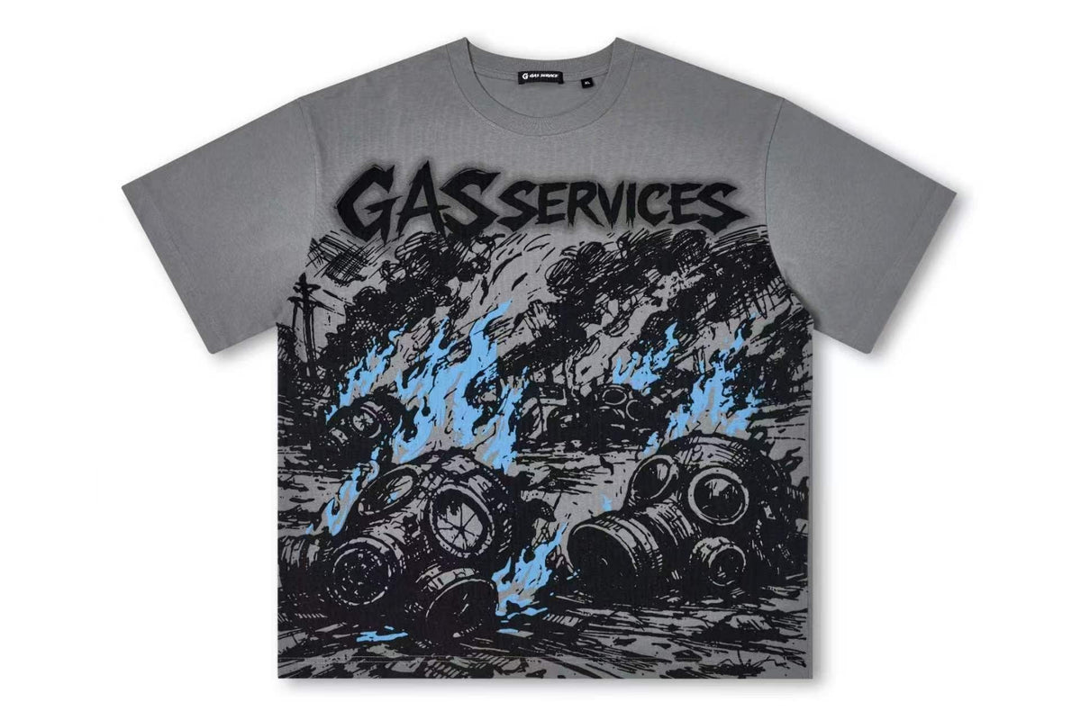 Gas Masks Tee - Grey