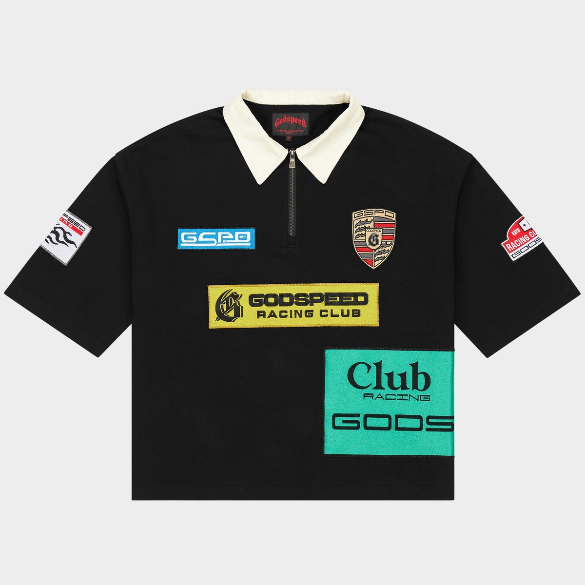 GODSPEED Grc Quarter Zip Short Sleeve Polo