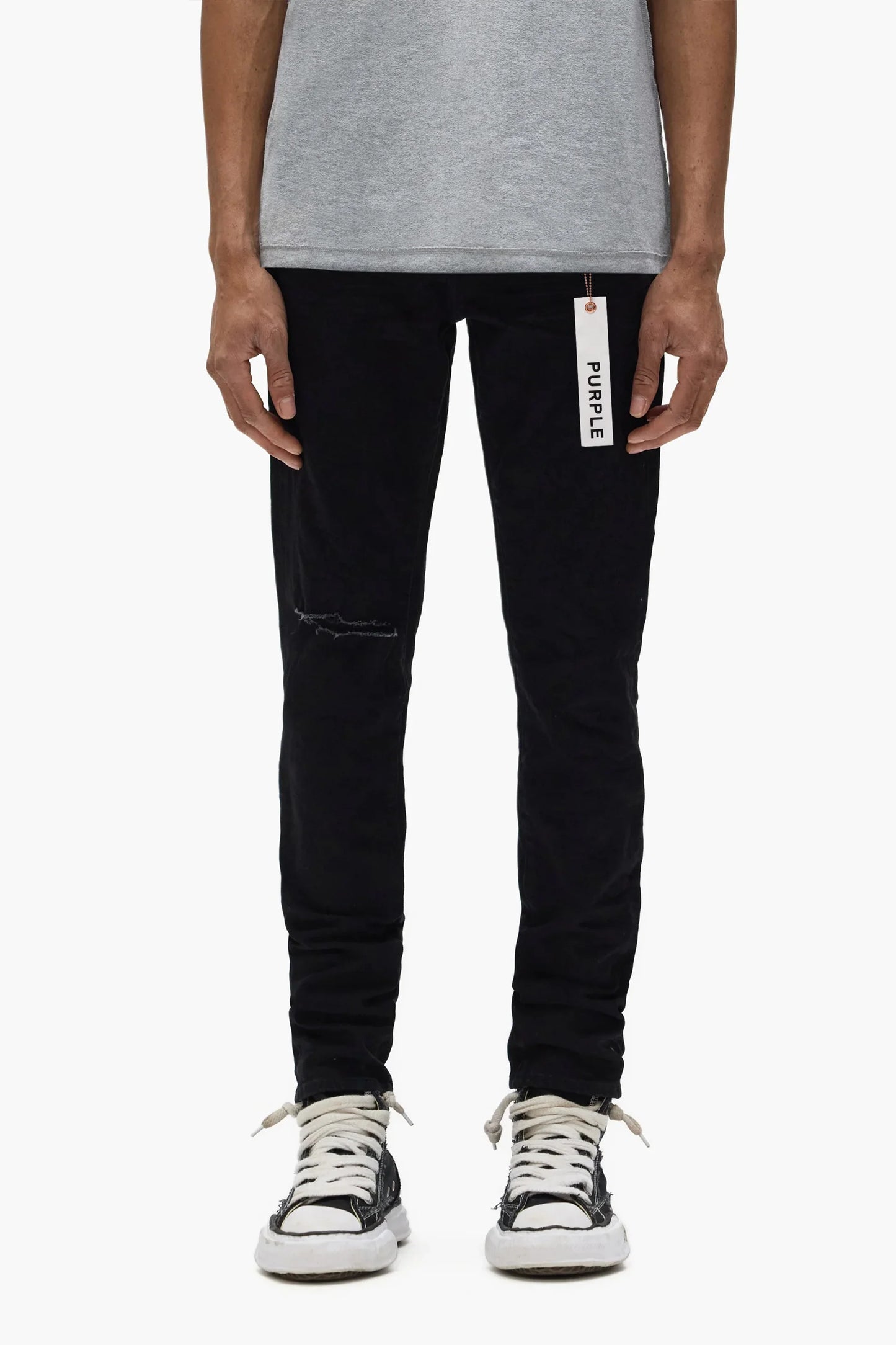 PURPLE- Rinse Knee Slit
