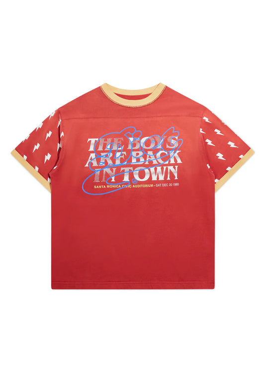 BOYS ARE BACK RIB TEE - RED