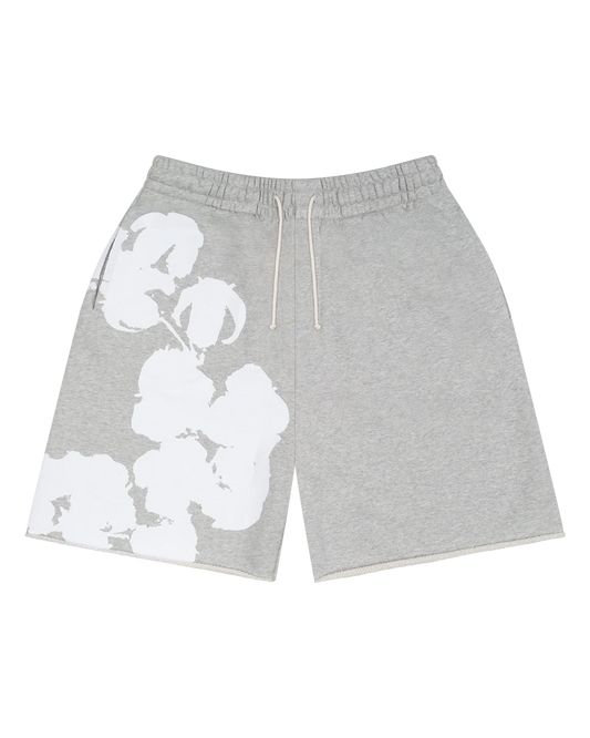 Biggie Cotton Wreath Sweat Shorts Grey