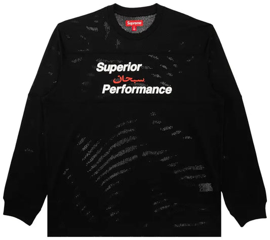Supreme Arabic Mesh Long-Sleeve Top 'Black'