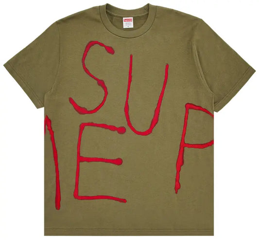 Supreme Painted Tee 'Light Olive'