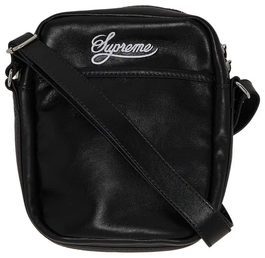 Supreme x Nike Leather Shoulder Bag 'Black'