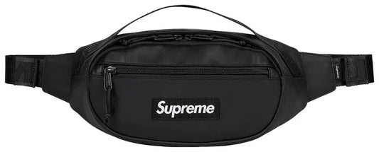 Supreme Leather Waist Bag 'Black'