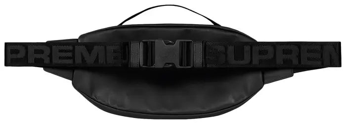 Supreme Leather Waist Bag 'Black'