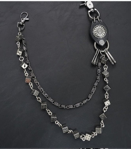 DICE WALLET AND KEYS CHAIN