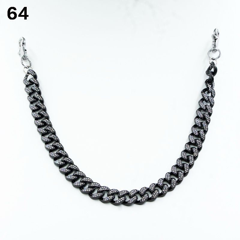 Black with Silver Stone