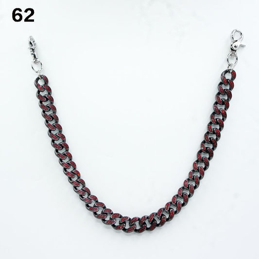 Black with Silver Stone