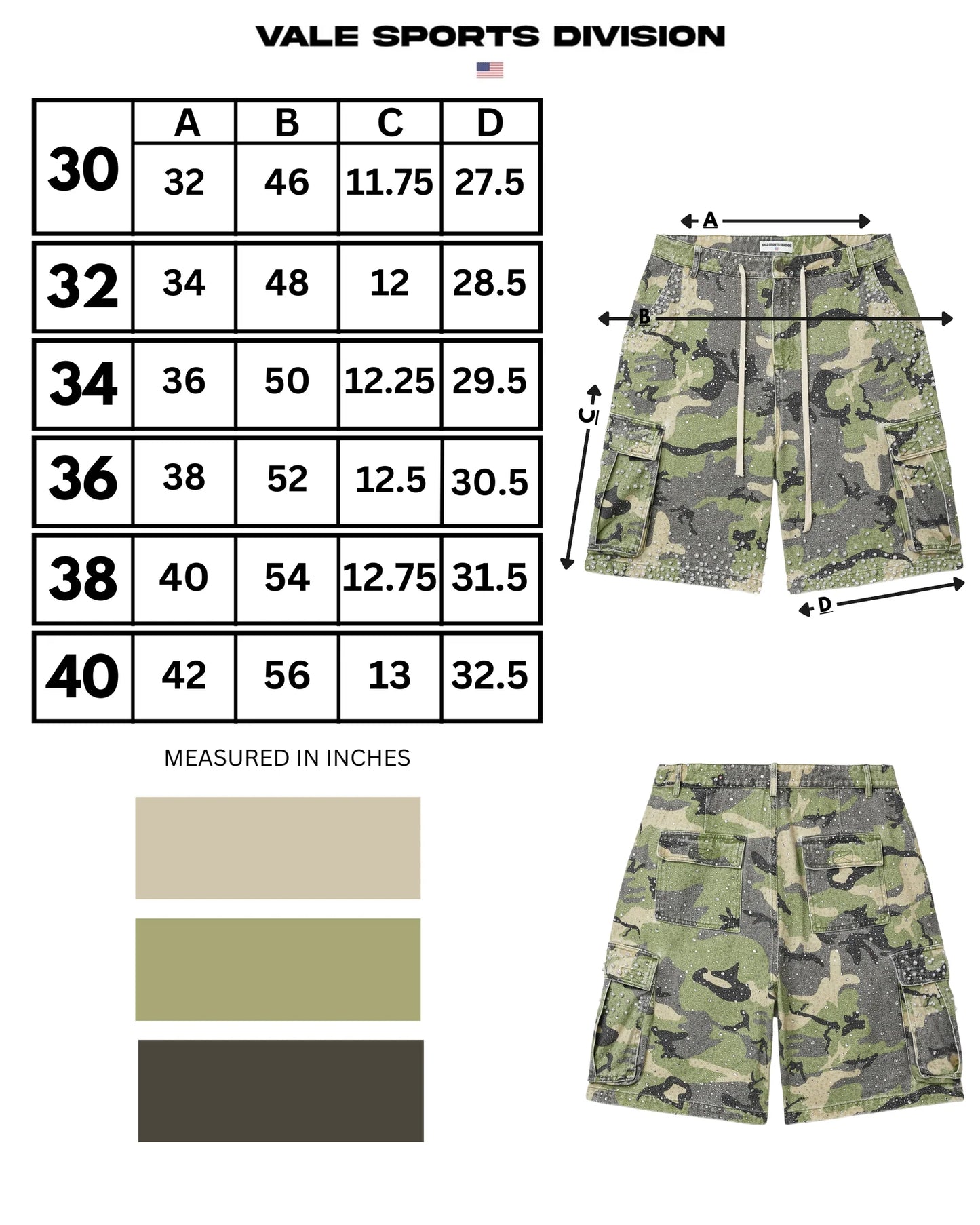 SOULJA CAMO JORTS