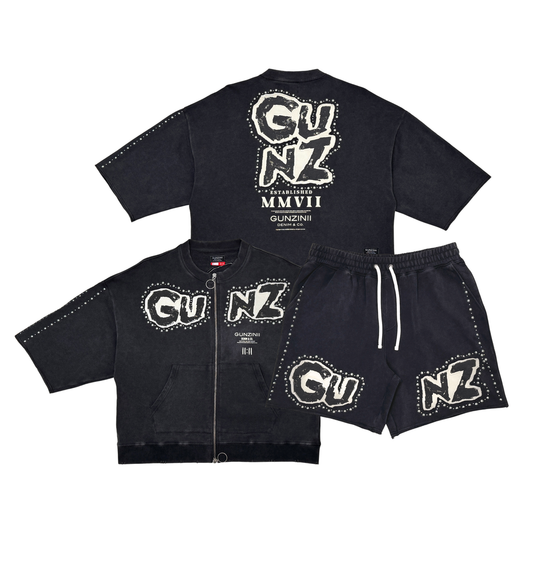 Gunzinii full zip tshirt short