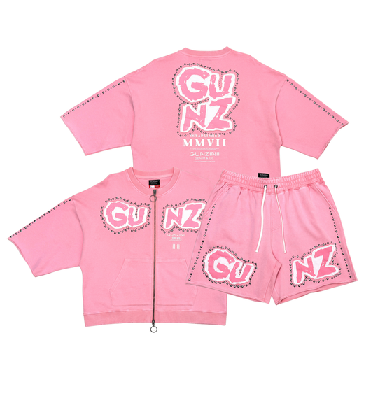 Gunzinii full zip tshirt short