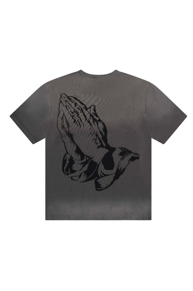 THNX 4 PRAYER GREY TEE