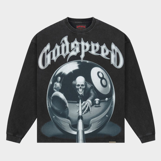 8ball CP LS T-shirt (Black Wash)