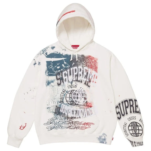 Supreme Overprint Hooded Sweatshirt