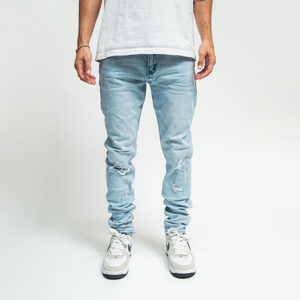 Blue wash jeans