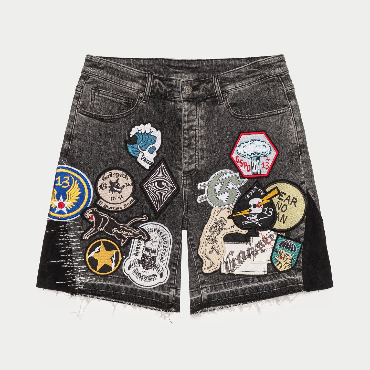 Godspeed Patchwork Denim Shorts V2