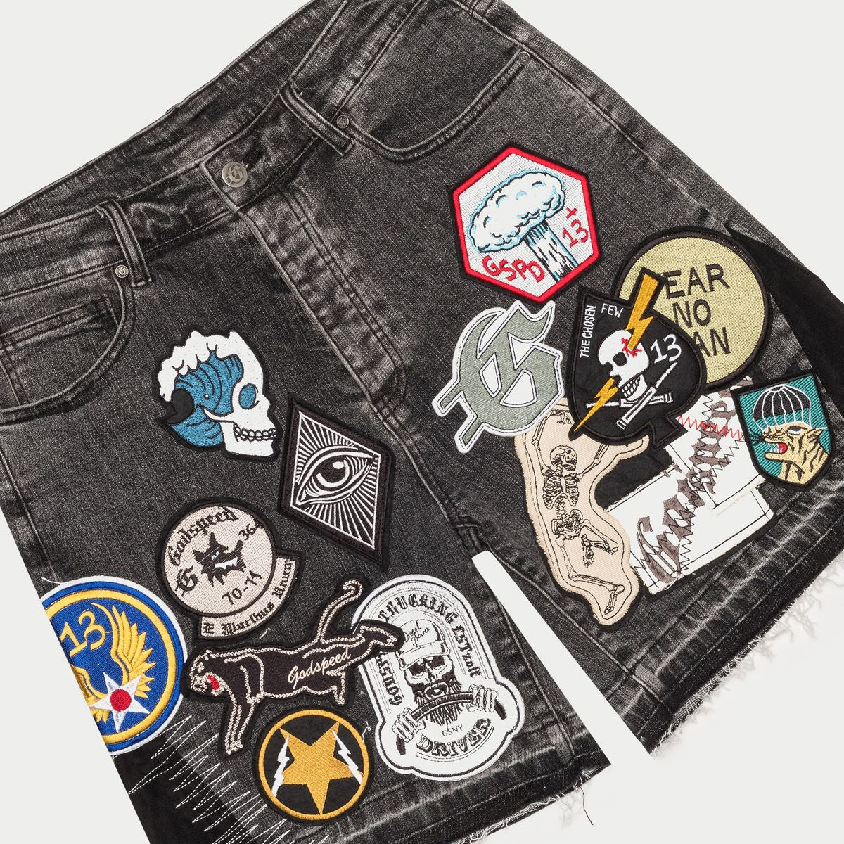 Godspeed Patchwork Denim Shorts V2