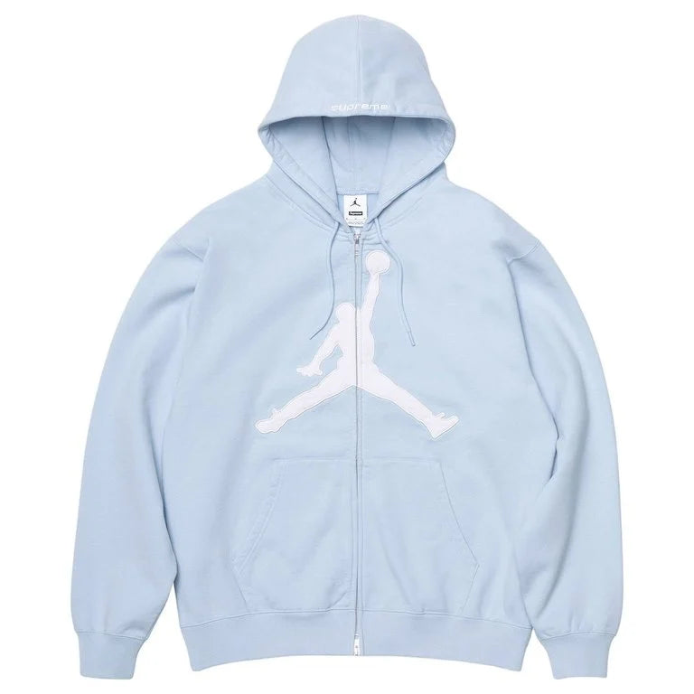 Supreme®/Jordan® Zip Up Hooded Sweatshirt – Raw apparel Supreme®/Jordan® Zip Up Hooded Sweatshirt – Raw apparel