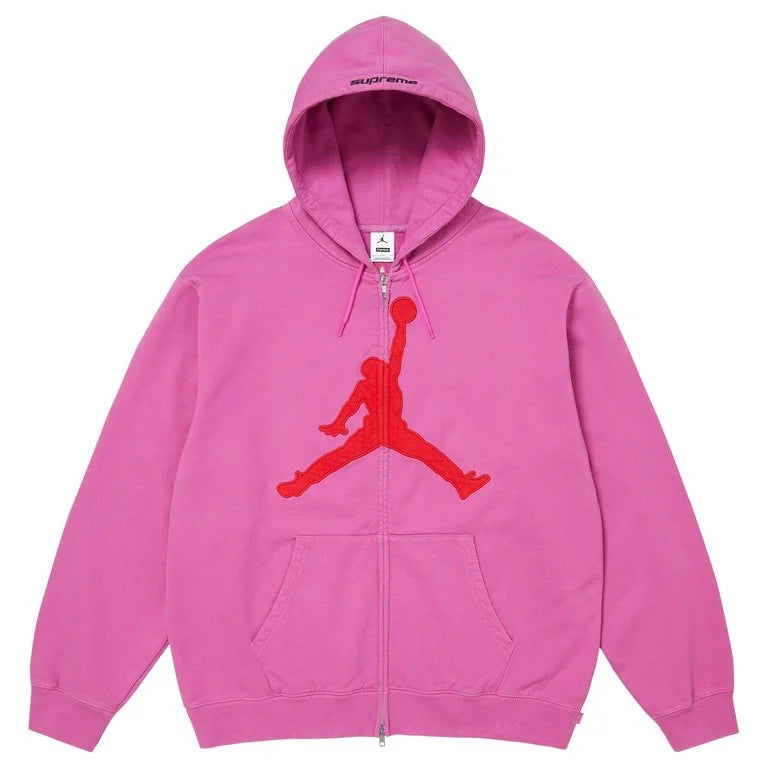 Supreme®/Jordan® Zip Up Hooded Sweatshirt