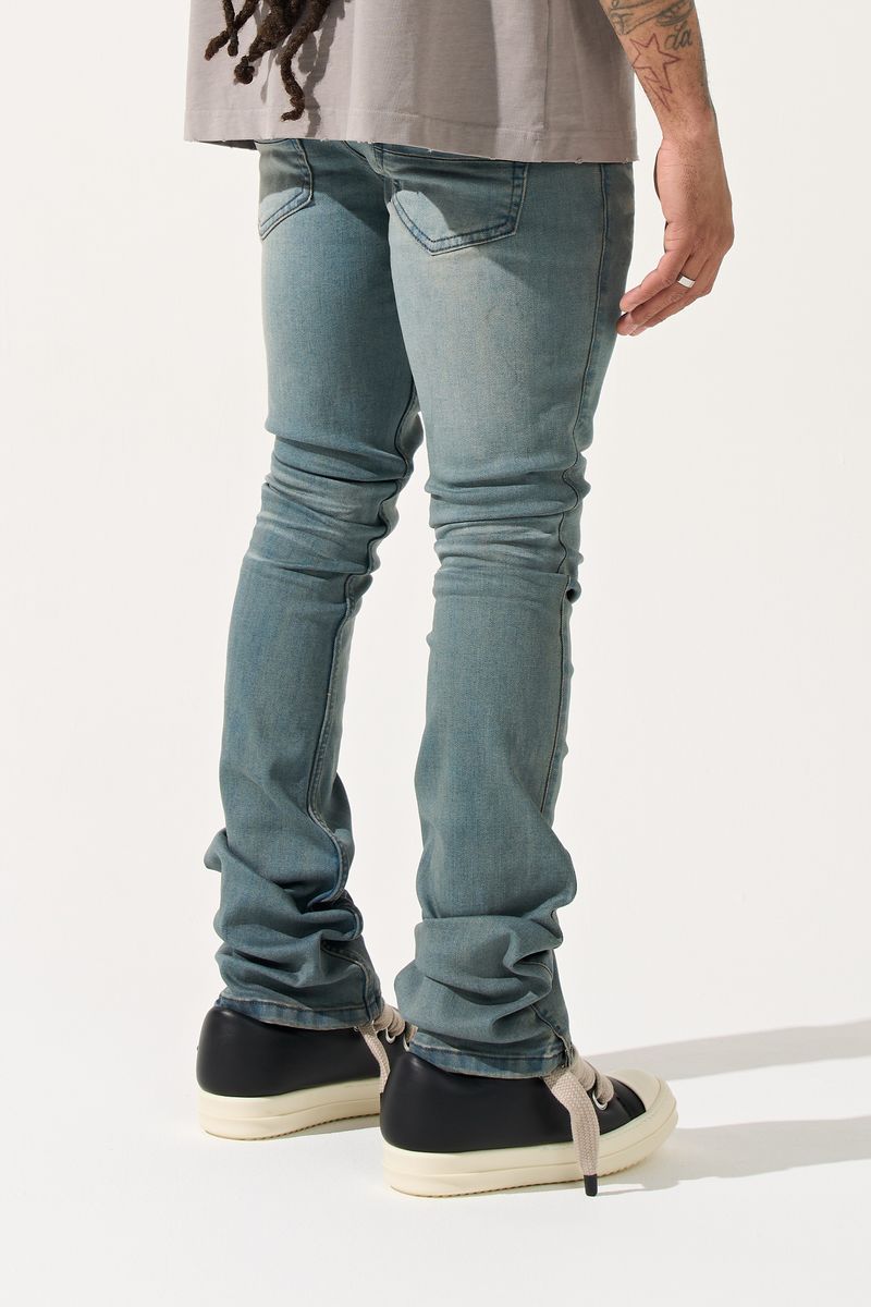 "SEABURST" Stacked Jeans