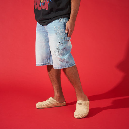 DUAA -'REWARD'' ICE STONE DENIM SHORT