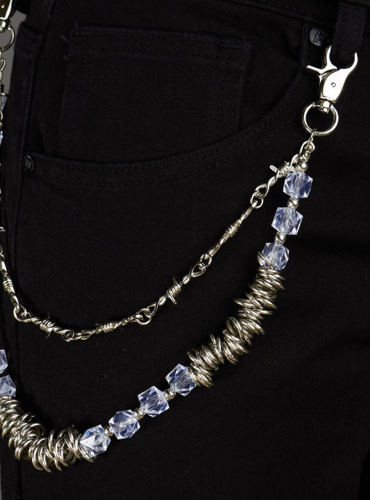 Politics Chain - Crystals - Silver