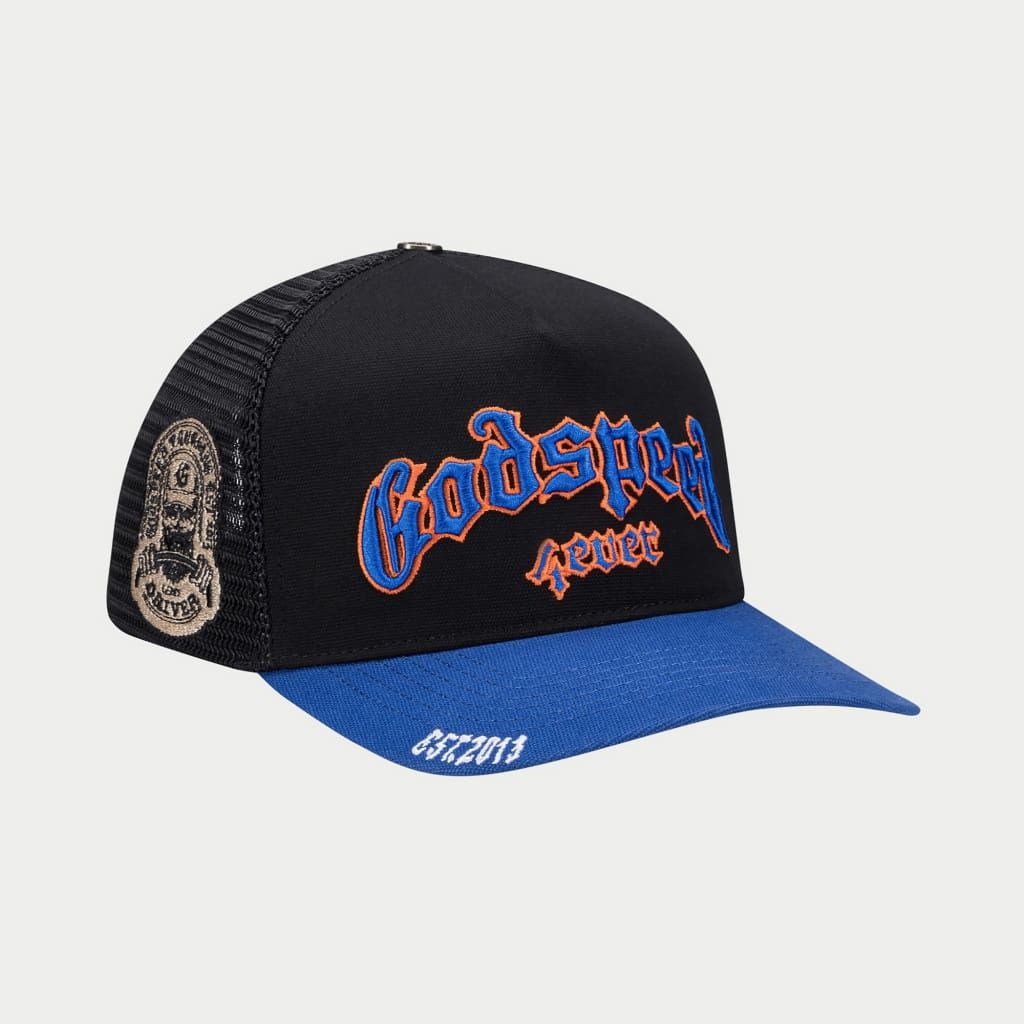 GS FOREVER TRUCKER HAT (Black/Blue/Orange) BOOM