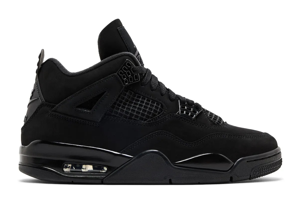 Black sneaker on a white background