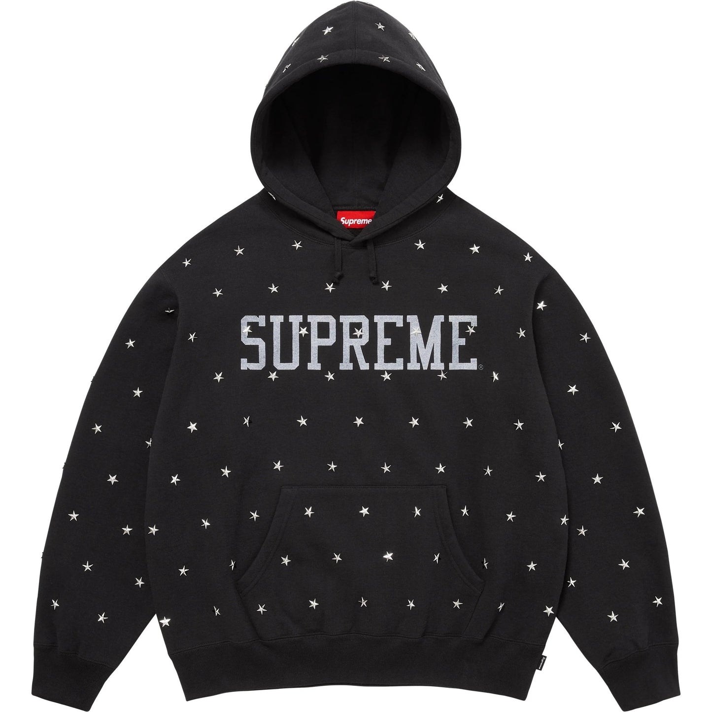 STARS STUDDED HOODED SWEATSHIRT