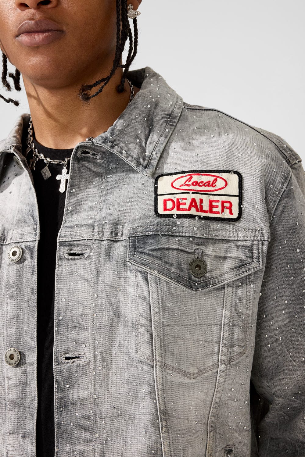 LOCAL DEALER TRUCKER JACKET (CEMENT WASH)
