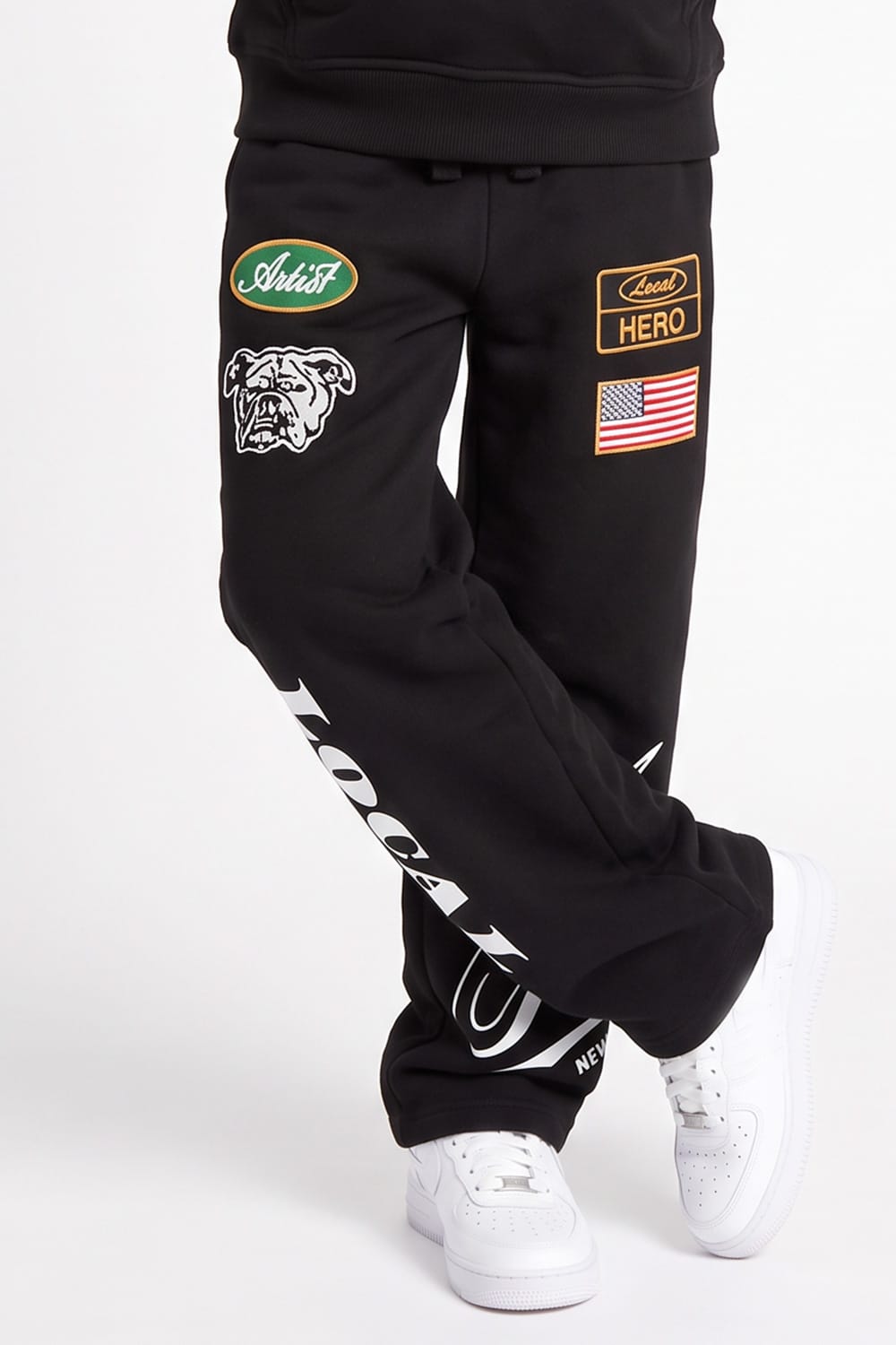 Kids Atelier Loose Fit Sweatpants (Black)