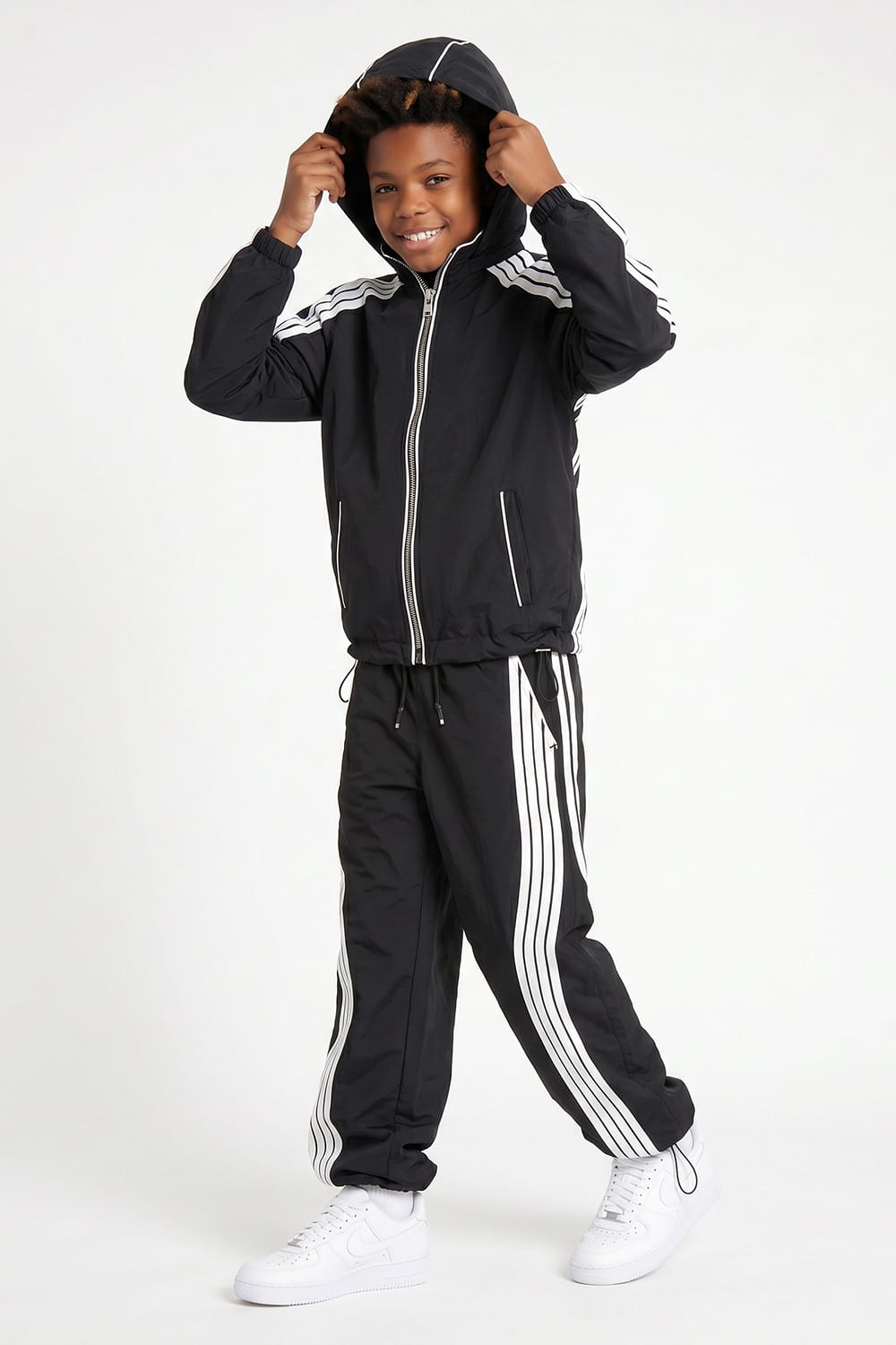 Kids The Beautiful Game Track Jacket (Black)