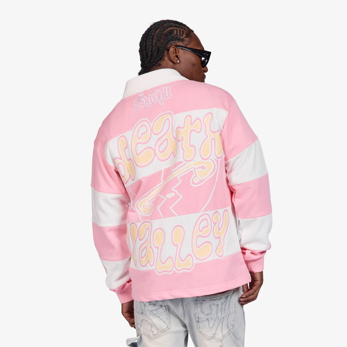"TOGETHER" POLO (PINK/WHITE)