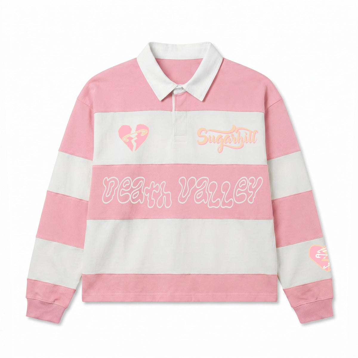 "TOGETHER" POLO (PINK/WHITE)
