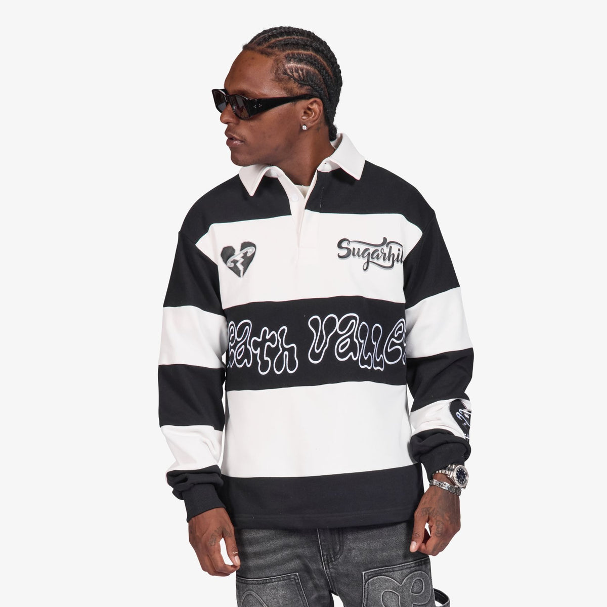 "TOGETHER" POLO (BLACK/WHITE)