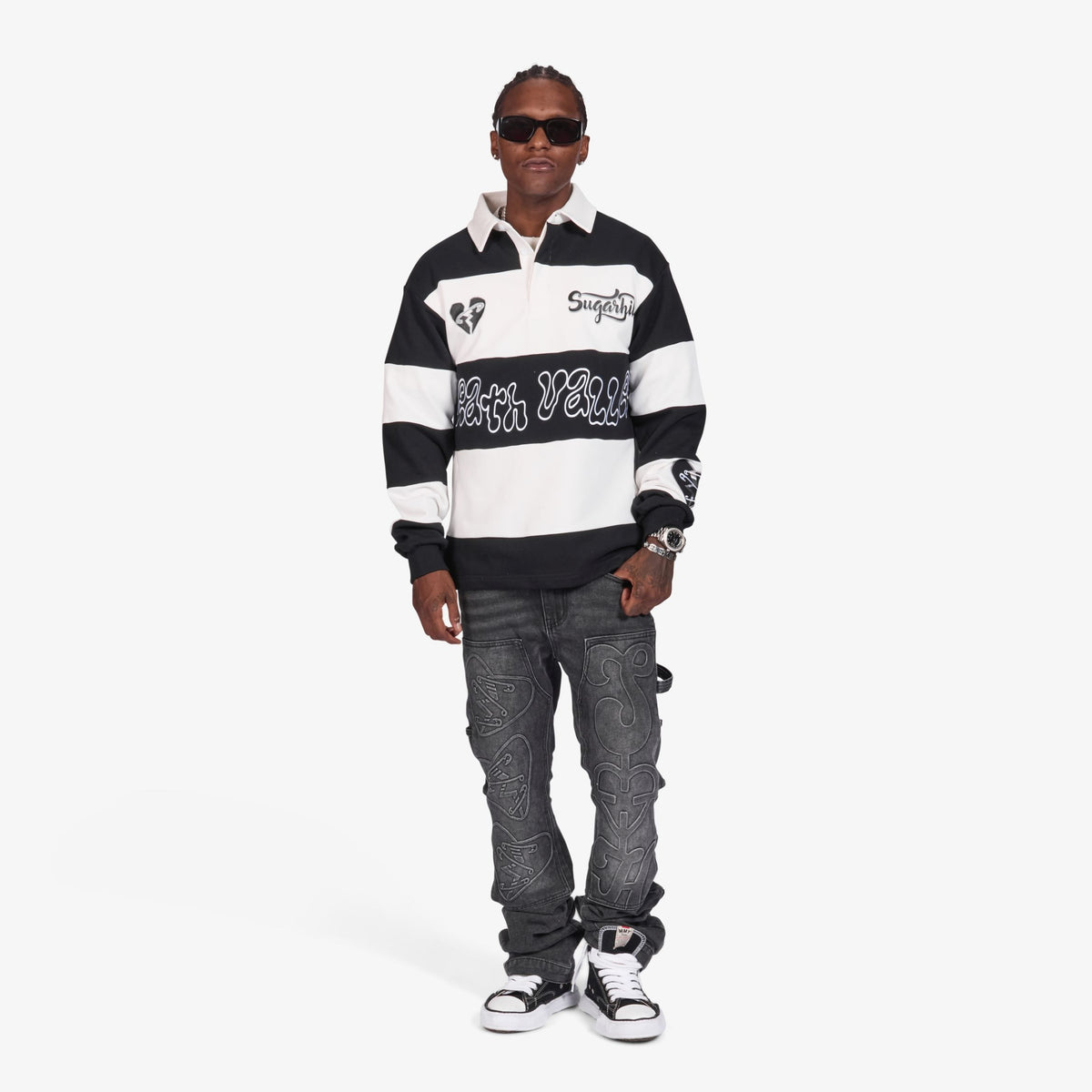 "TOGETHER" POLO (BLACK/WHITE)
