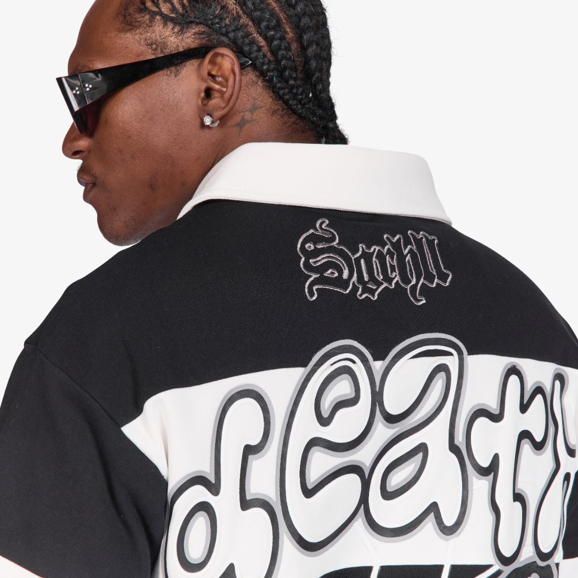 "TOGETHER" POLO (BLACK/WHITE)