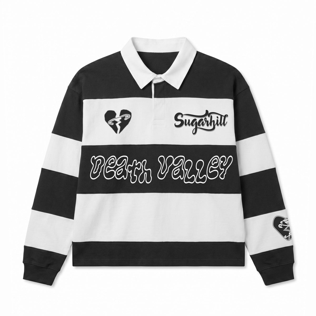 "TOGETHER" POLO (BLACK/WHITE)