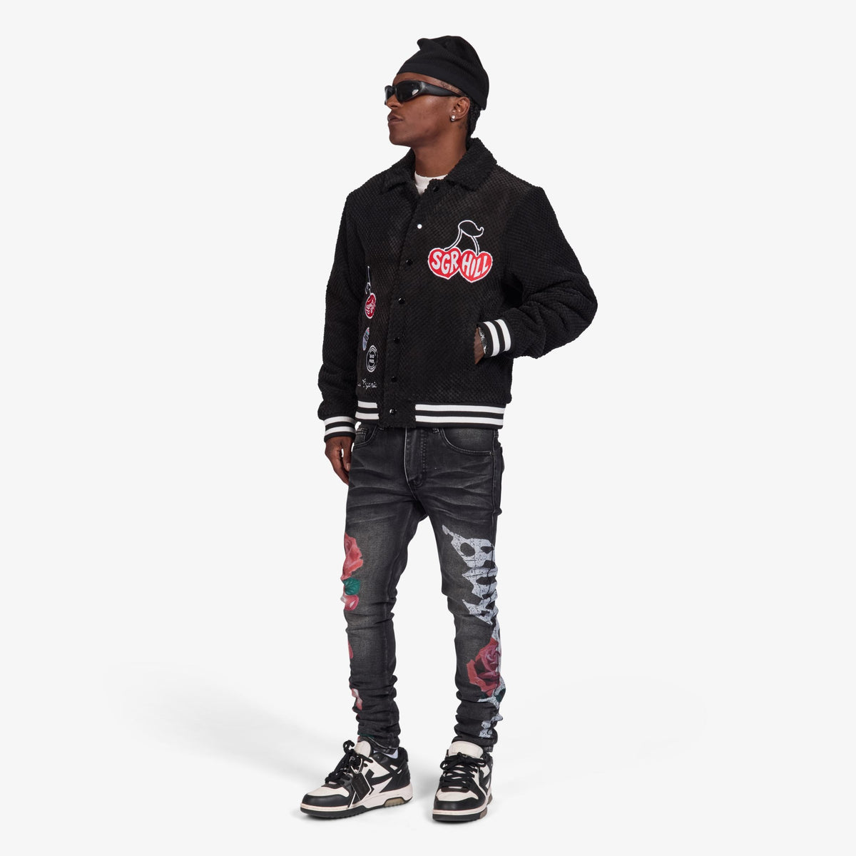 "CHERRY" JACKET (BLACK)