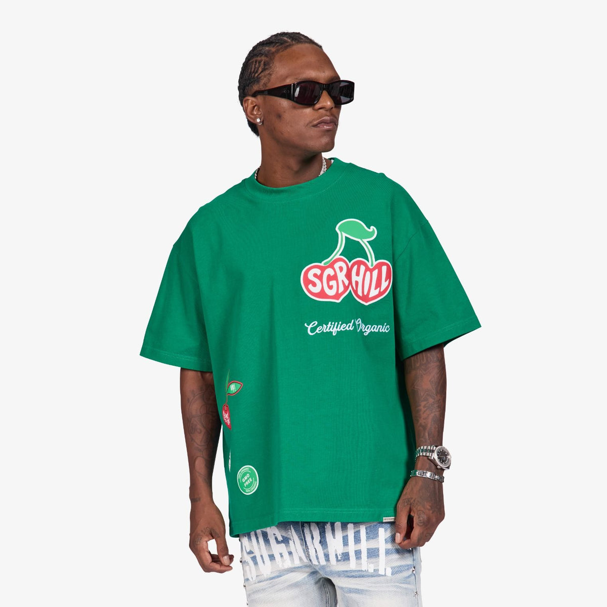 "CHERRY" T-SHIRT (GREEN)