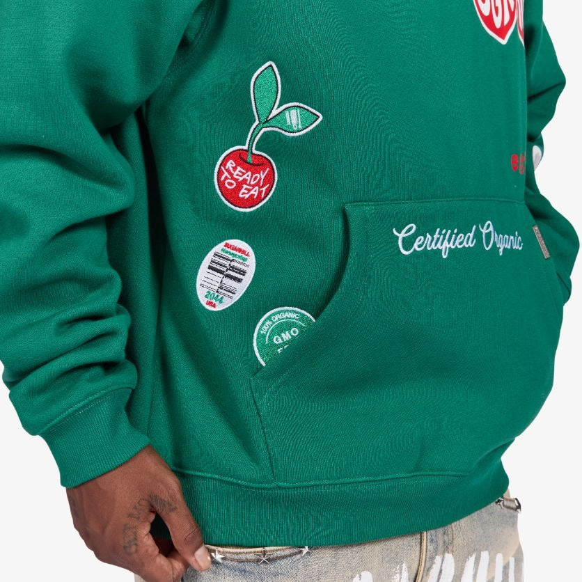 "CHERRY" HOODIE (GREEN)
