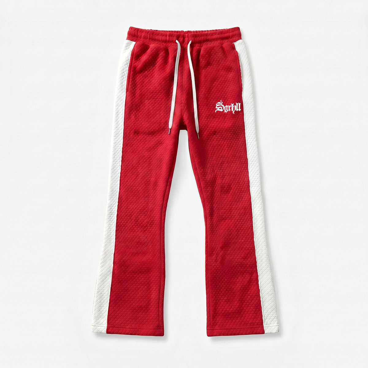“MOJAVE” SWEATPANTS (RED BUBBLE FLEECE)
