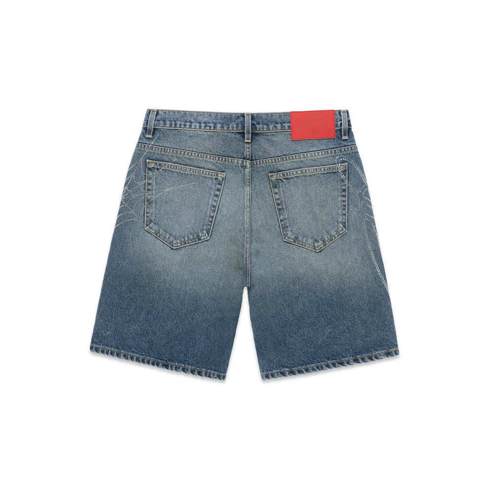 Spider SCRIPT WEB DENIM SHORT