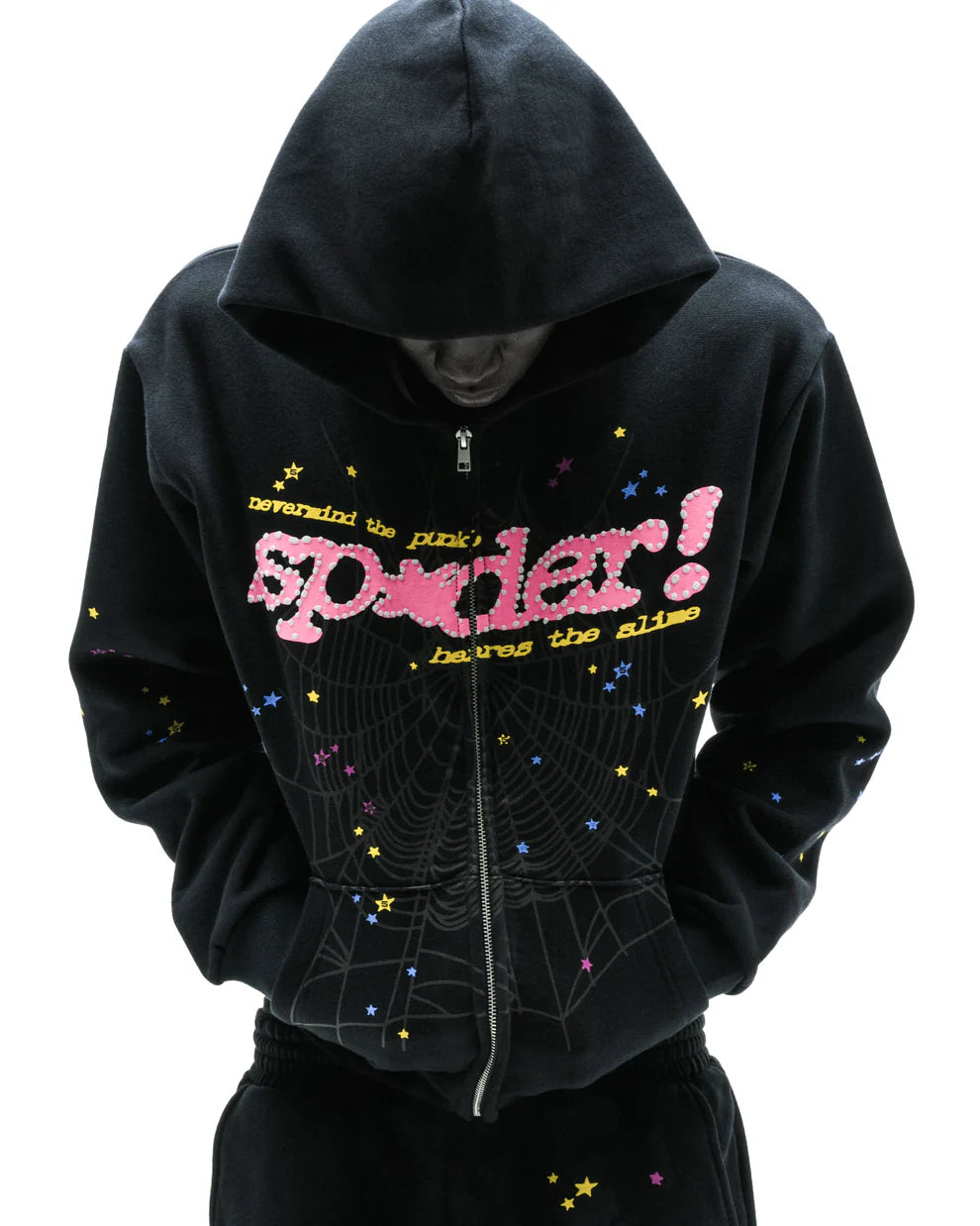 PUNK V2 ZIP UP-Spider hoodie