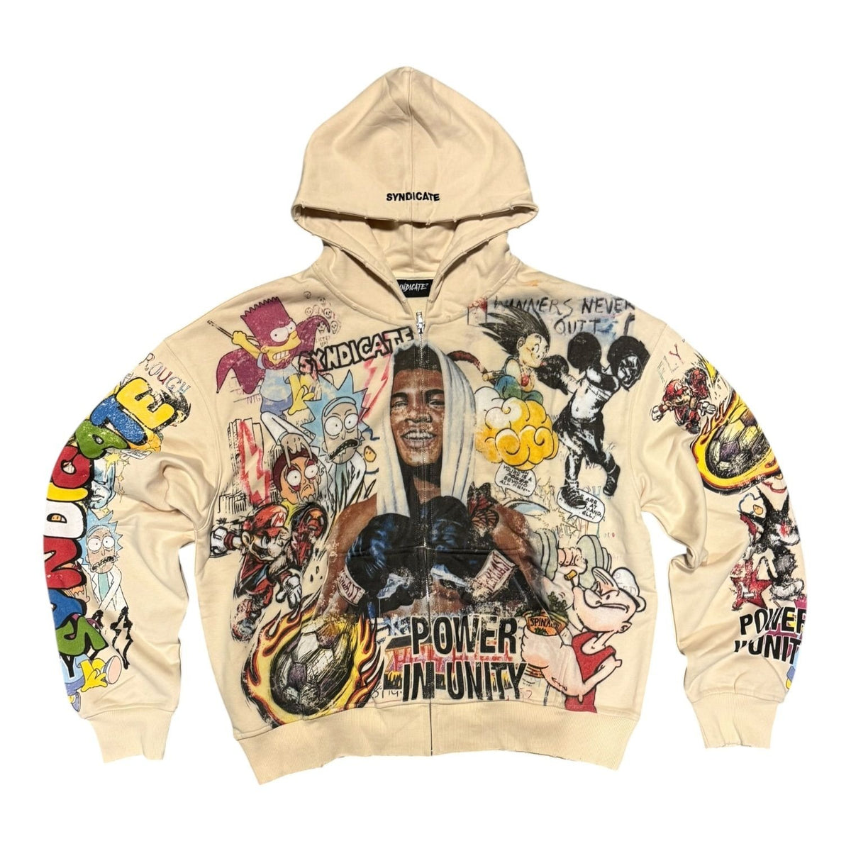 "Unity" Zip Up Beige
