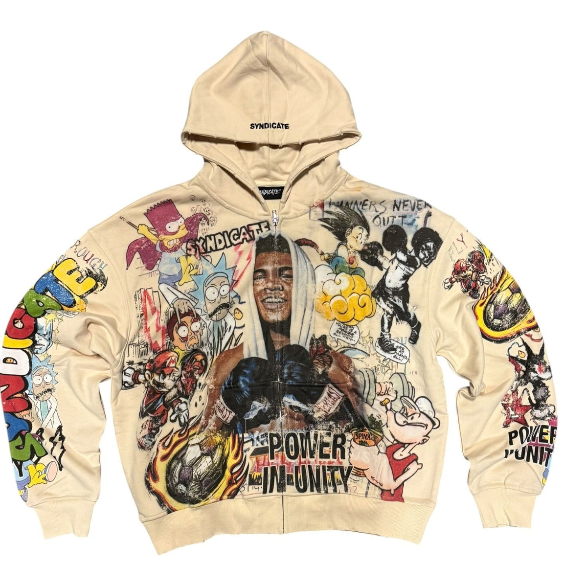 "Unity" Zip Up Beige