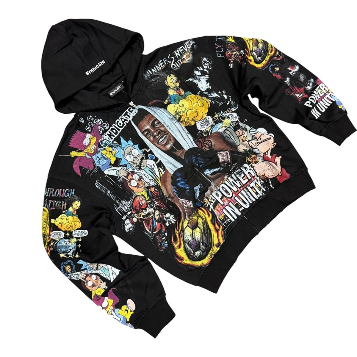"Unity" Zip Up Black