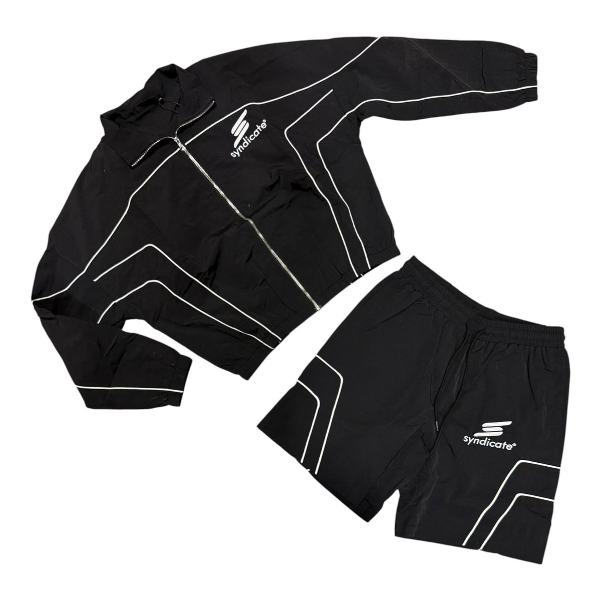 "Nylon 2" Black Short Set